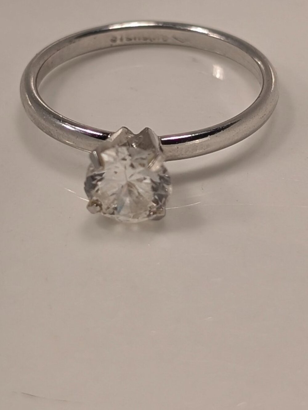 Sterling engagement ring
